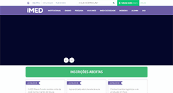 Desktop Screenshot of imed.edu.br