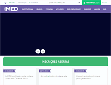 Tablet Screenshot of imed.edu.br